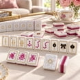 Build A Shell Template 160 pieces of American Mahjong Tiles, Pearl Shell Perfume pattern style ...