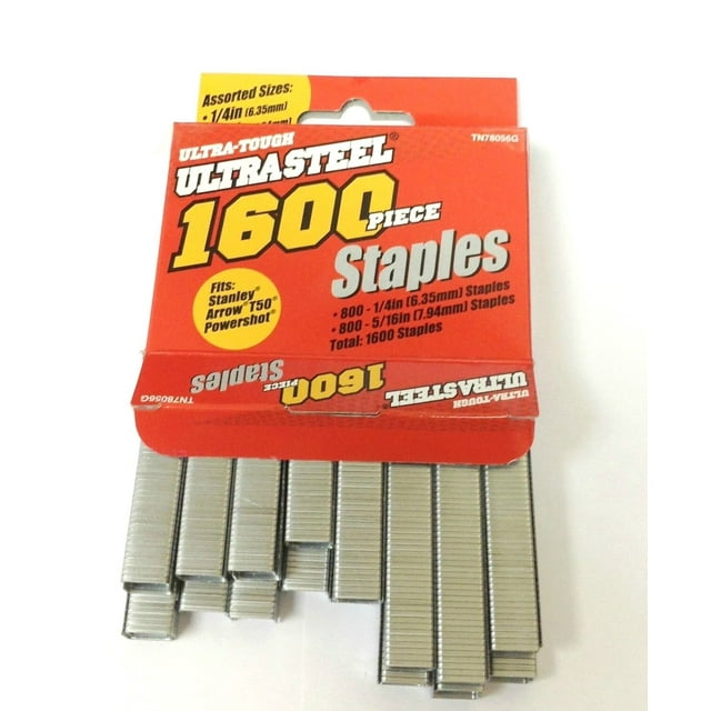 1600 Arrow T50 Stanley Powershot Stapler Guns Staples Two Sizes 1/4