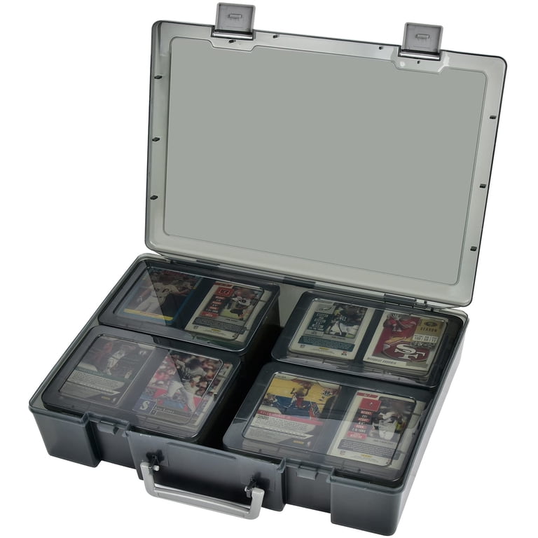 1600+ Baseball Card Storage Box, Sports Cards Holder Organizer Hard Plastic Display Case for Collector (Bag Only)-Grey 1600+ Baseball Card Storage Box, Sports Cards Holder Organizer Hard Plastic Display Case for Collector (Bag Only)-Grey