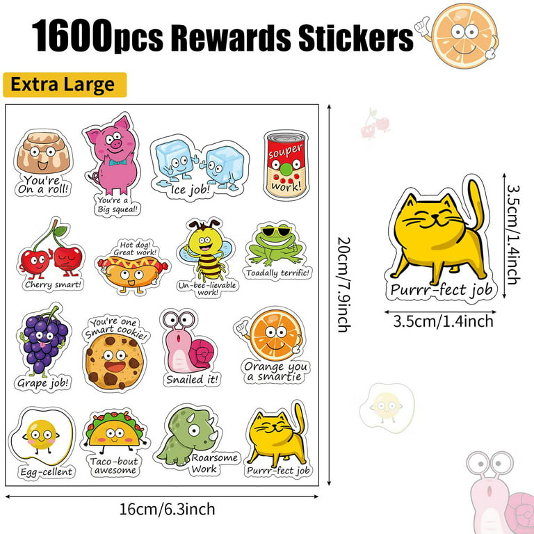 25 Sheet 800 Pieces Star Stickers(16 Designs) Reward Star Stickers Labels,  1.5 Inch Colorful Star Adhesive Label Stickers Reward Stickers for Boys