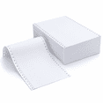 1600 Sheets Blank Continuous Computer Paper, 9.5