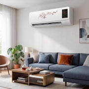 16000 BTU Wall-Mounted Air Conditioner, Smart Window Air Conditioner, Portable Coolings and Heating AC Unit wtih Remote Control, Easy Install Operates Quietly