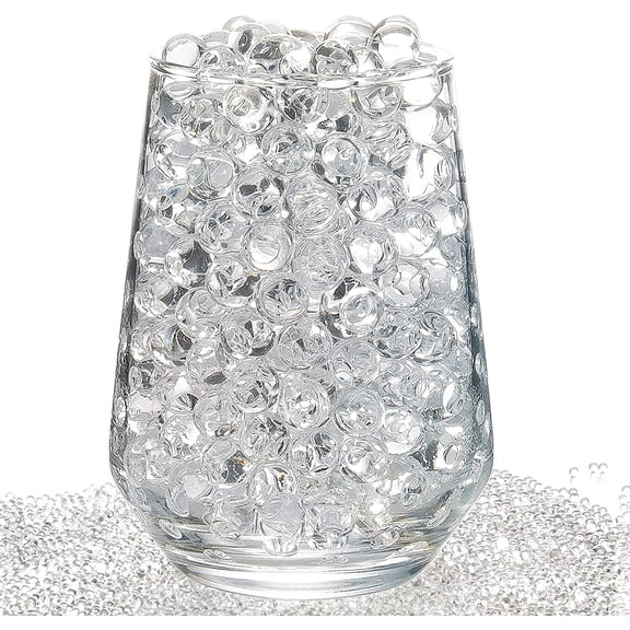 16000 Pieces Clear Water Gel Jelly Beads, Vase Filler Beads, Non Toxic Water Beads for Soilless Planting, Wedding Centerpiece, Floral Arrangement, Vase Filler (Clear)