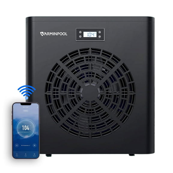 16000BTU Pool Heat Pump, WiFi Smart Control, Titanium Heat Exchanger, 110V Efficient Heating for 5400 Gallons