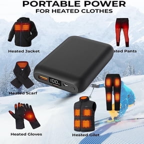 16000mAh Power Bank, Type-c/USB-A/DC 4.0mm Output , Portable Charger for Heated Jacket Heated Pants Heated Shoes&Phone, suitable for ORORO,1Pack
