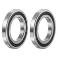 thumbnail image 1 of 16008-2RS Deep Groove Ball Bearing, 40 x 68 x 9mm Hign Carbon Chrome Steel Z0 Double Rubber Sealed Bearing, 2 Pack, 1 of 5