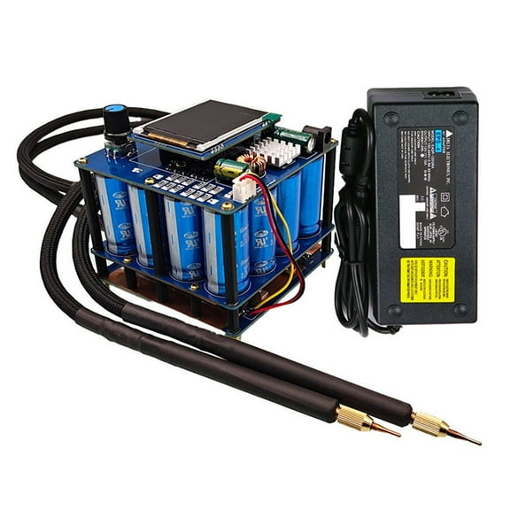 1600F Spot Welder DIY Capacitor Pulse Spot Welding Machine 18650 Battery Pack Welding Controller Welding Tools ,Security