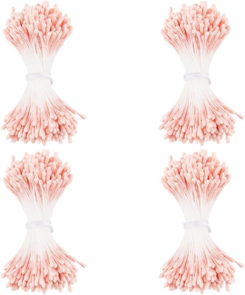 DIY Artificial Flowers 900pcs Mixed Pearl Flower Stamens - 24 Colors For DIY Crafts & Wedding Decor Artificial Flower Pistils