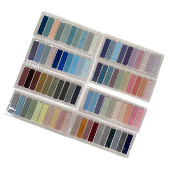 1600Pcs 8 Pack Repositionable Book Tabs Flags Sticky Page Marker Transparent Indexes Tabs Sticky Tabs for School,