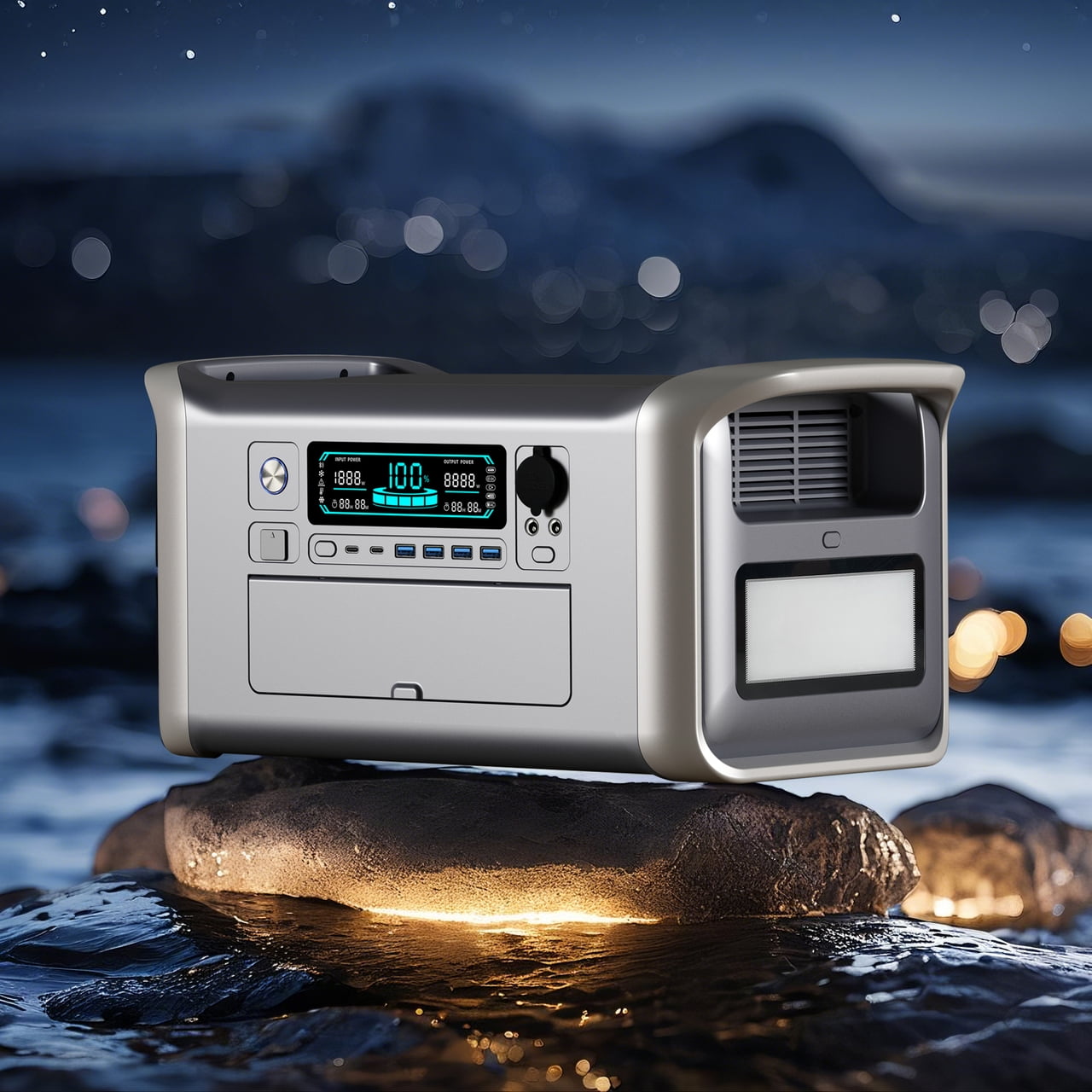 1600W 1kWh portable emergency power supply,110V,Safety battery,mobile office live streaming Cooking Barbecue Fishing Self-driving Traveling Camping Party Wedding Concert