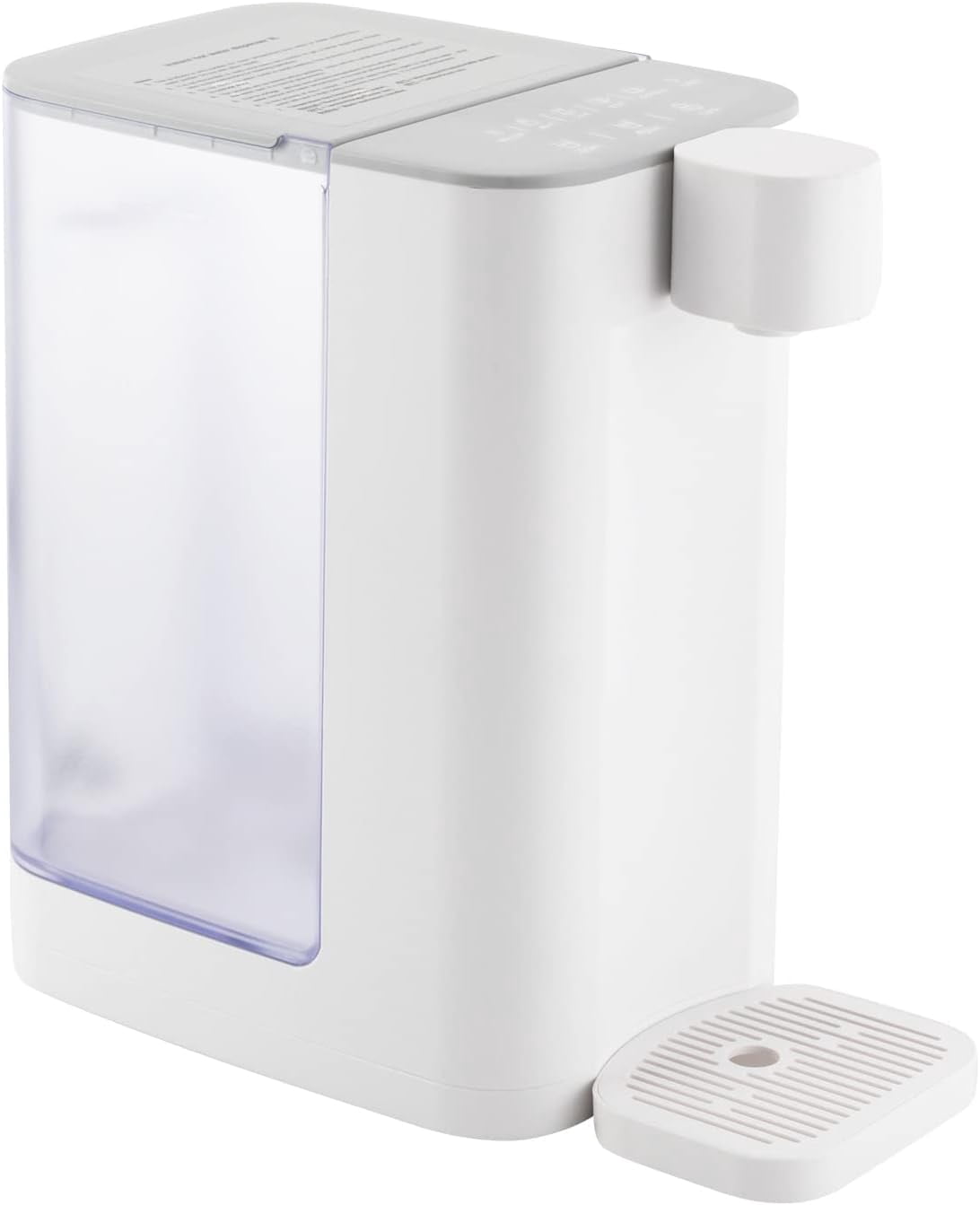 1600W 3s Fast Heating Electric Instant Hot Water Dispenser, 3L/102oz Capacity, 5 Temperature Available, White, Electric Water Boiler, Water Dispenser