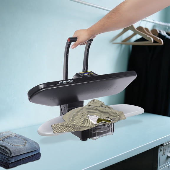 1600W Black Digital Steam Press, Modern Aluminum Steam Press,Intelligent Steam Press For Ironing Clothes