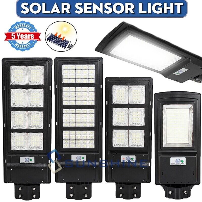 1600W LED Luces Solar Exterior Lamparas Focos Solares Luz De Calle Dusk to Dawn