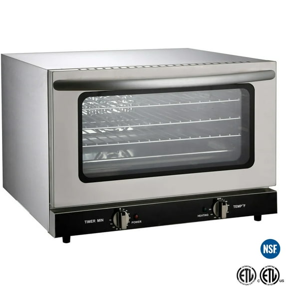 NSF 23''x22''x16'' Convection Oven, 1600W Commercial Kitchen Countertop Electric Convection