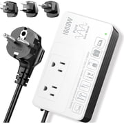 1600W 220V to 110V Converter, Power Any 110 120V U.S. Appliance in 220 250V | Pure Sine Wave Voltage Converter US to Europe International Travel, No Load-Type Restrictions - Plug & Play