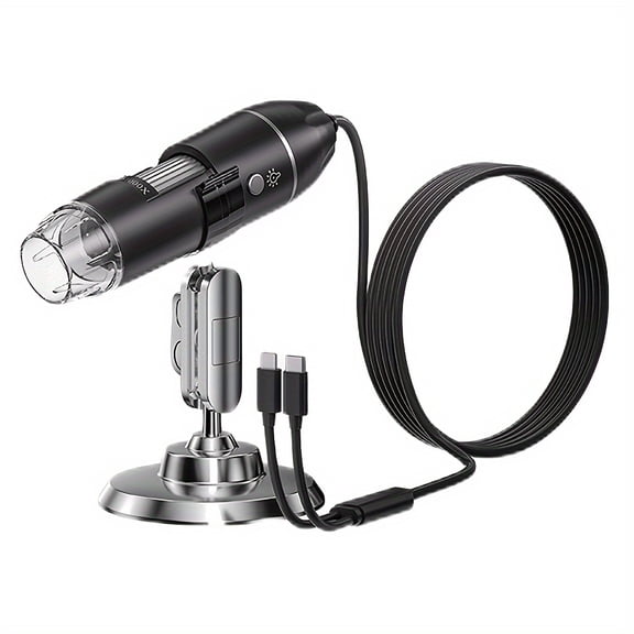 unbranded1600X Digital Microscope with Stand Portable Electronic Microscope Zoom Digital Microscope for Jewelry Appraisal for IOS Android