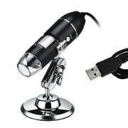 1600X USB Digital Microscope with 8 LED Lights and Stand, Portable Handheld Inspection Magnifier, Compatible with Android, /XP, 7 8 10, Vista, Linux, and Mac