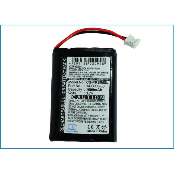 1600mAh Palm 14-0006-00 Battery for Visor Prism