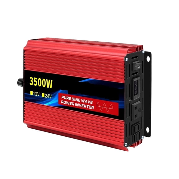1600w-4500W 12V/24V To AC 220 50Hz Pure Sine Wave Inverter Car Power Tranfermer With LED Display ,Easy to Operate