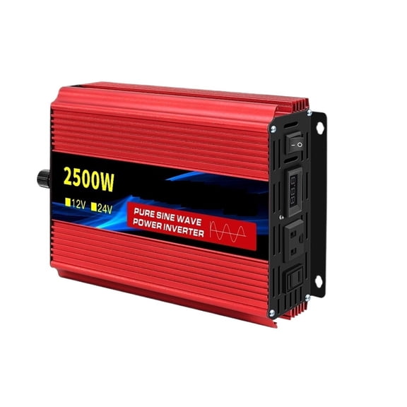 1600w-4500W 12V/24V To AC 220 50Hz Pure Sine Wave Inverter Car Power Tranfermer With LED Display