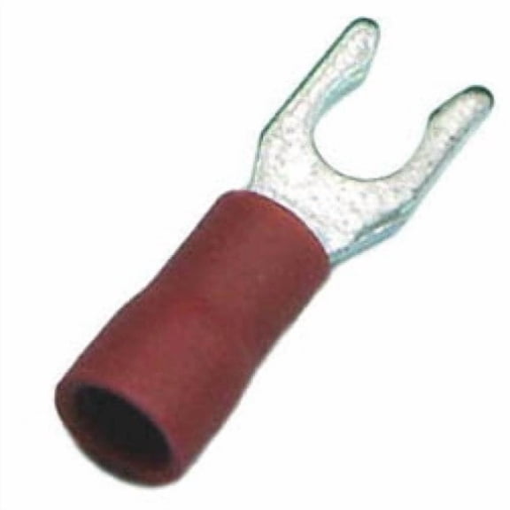 160130-100 - SPADE LOCK RED #6 22-18AWG ID-3.7MM WIDTH-6.4MM (100 pcs/pkg)