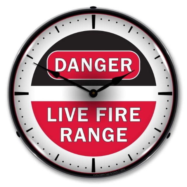 Fire Plus Clock 1602635 Live Fire Range clock - Made in USA - Walmart Business Supplies