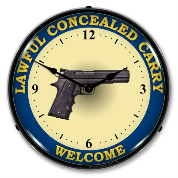 1602636 Lawful Concealed Carry clock - Made in USA