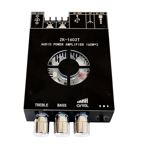 -1602T Bluetooth Audio Power Amplifier Module TDA7498E 160WX2 High Bass Adjustment Board DC15-36V