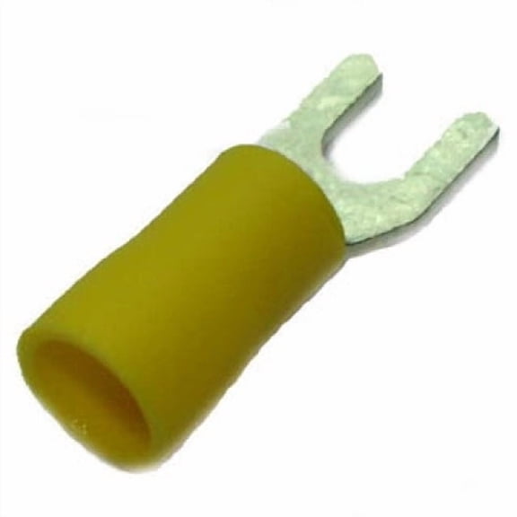 160425-100 - SPADE TERM YEL #8 12-10AWG ID-4.3MM WIDTH-9MM (100 pcs/pkg)