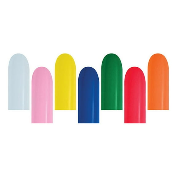 160B Sempertex Fashion Assortment Latex Entertainer Balloons (100 Pack) - Party Supplies Decorations