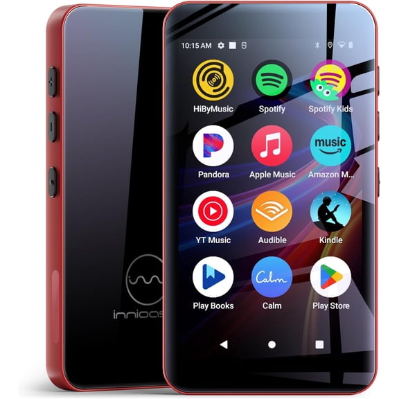 160GB G5 MP3 Player with and WiFi, MP3 Player with Spotify, Spotify , , Play Store, Parental Manager App, Calm, 4" Full Screen MP4 Music Player for (Red)