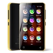160GB MP3 Player with Bluetooth, S4 WiFi Music Player with Spotify, Spotify Kids, Audible, 4 Android MP4 MP3 Player for Kids Black_Gold