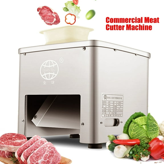 160KG Electric Meat Cutting Cutter Machine Slicer Dicer+3.5mm Blade Commercial Meat Cutter Machine