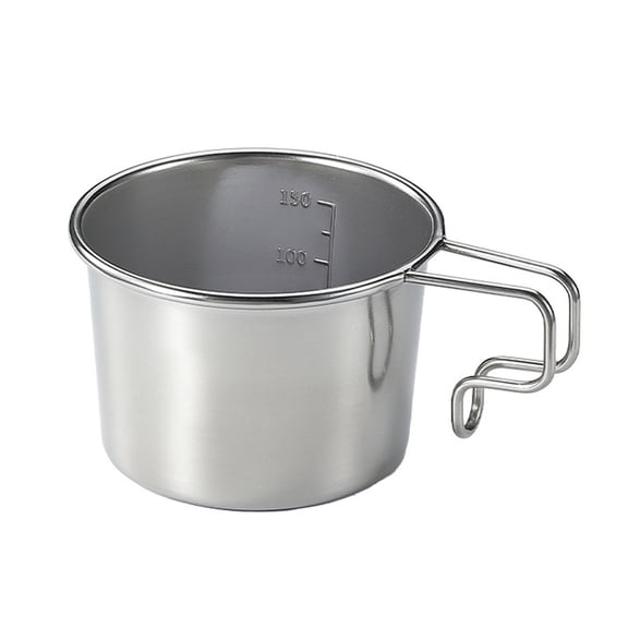 160ML Stainless Steel Coffee Mugs Metal Coffee Cup Mugs Shatterproof Cups with Handles Drinking Tools Small Camping Cups