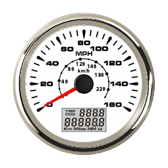 160MPH Universal GPS Speedometer Gauge 240KM/H Trip Counter Odometer COG Miles For Truck Car Racing Motorcycle 85mm 9-32V ,Easy to Install