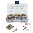 thumbnail image 1 of 160PCS U Nuts Self Tapping Screw Spire U Clips Fit For Car Body Interior Panels, 1 of 11