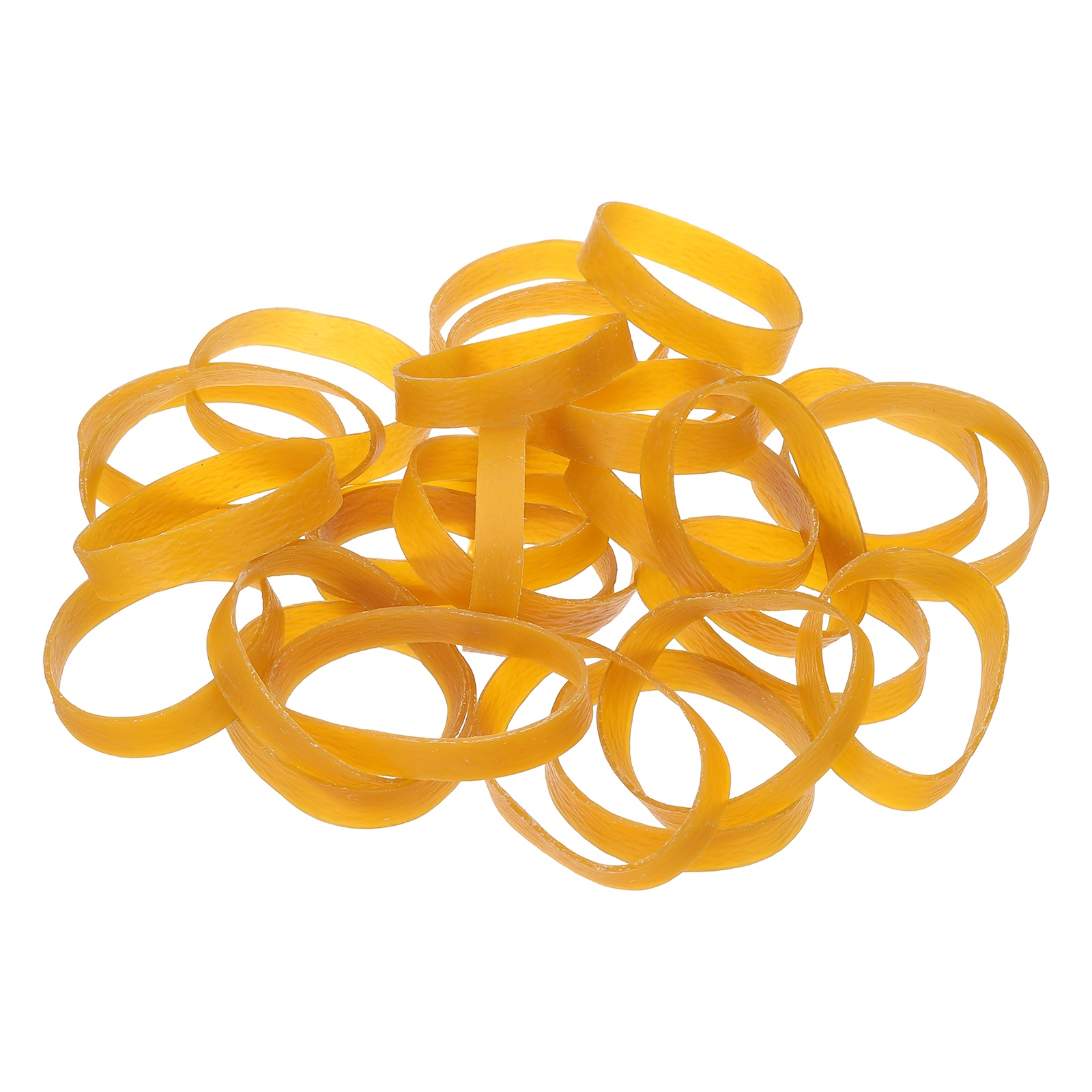 160Pack Rubber Bands, 3.15x0.39 Inch Elastic Bands for Office Supplies, Yellow