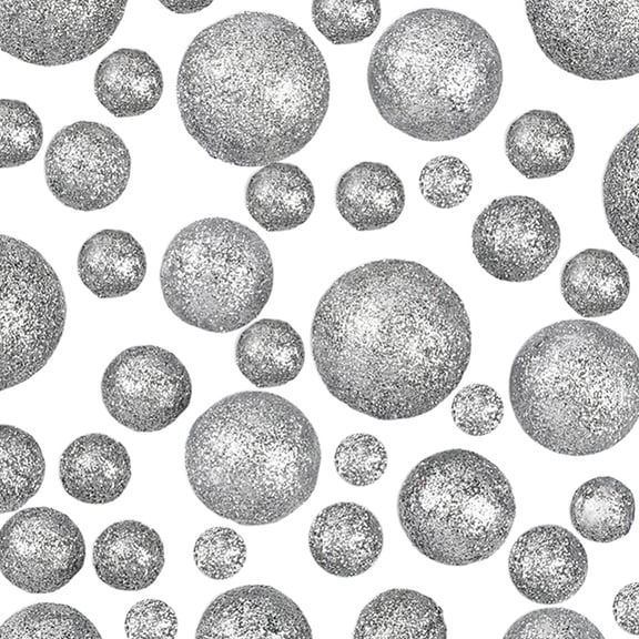 160Pcs 10 Styles Glitter Craft Foam Balls Round for DIY Christmas Crafts Making Silver 12~28mm