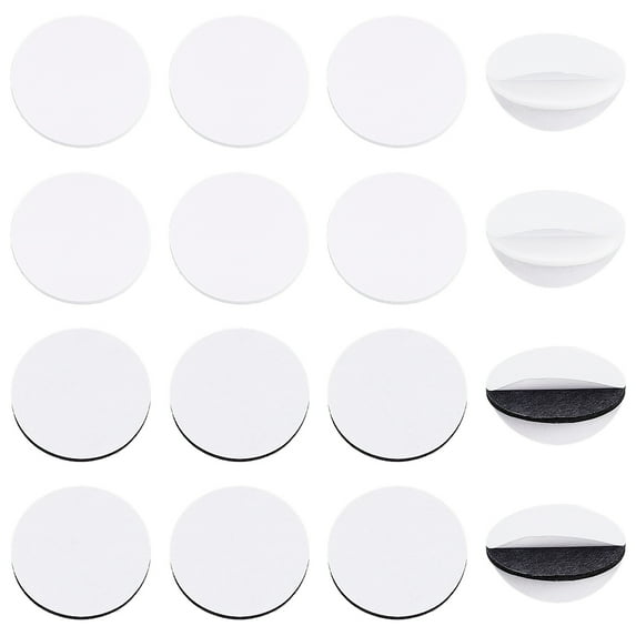160Pcs 2 Colors EVA Foam Pad Sticker with Double Self-Adhesive for Anti Slip Accessories Flat Round Mixed Color 3x0.2cm 80pcs/color
