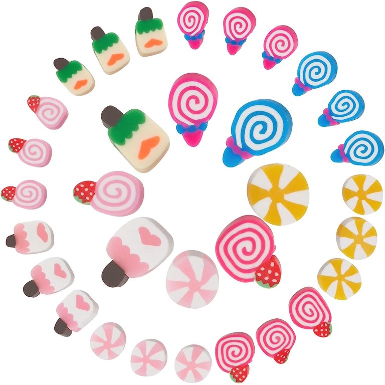 160Pcs 8 Colors Polymer Clay Beads Candy Clay Bead Handmade Mini
