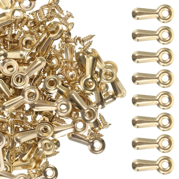 160Pcs Metal Frame Picture Turn Button Backing Clips Fasteners Photo Frame Hardware with Screws