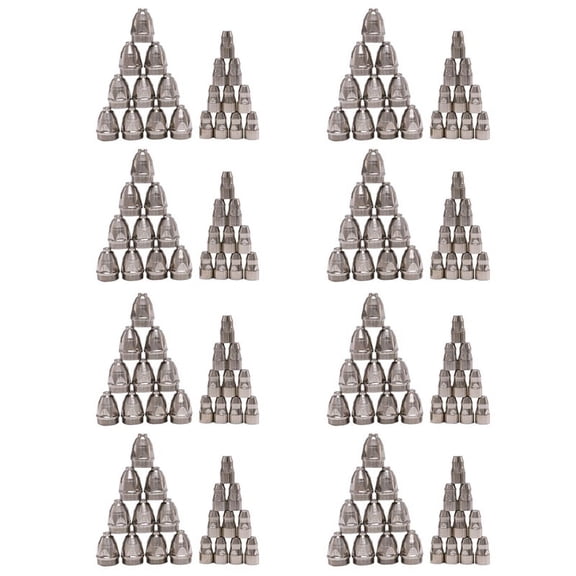 160Pcs P80 Plasma Cutting Torch Consumable Cutting CNC 80A P80 Plasma Torch Tip Electrode Nozzle,80 x Electrode 80 x TIP,Silver