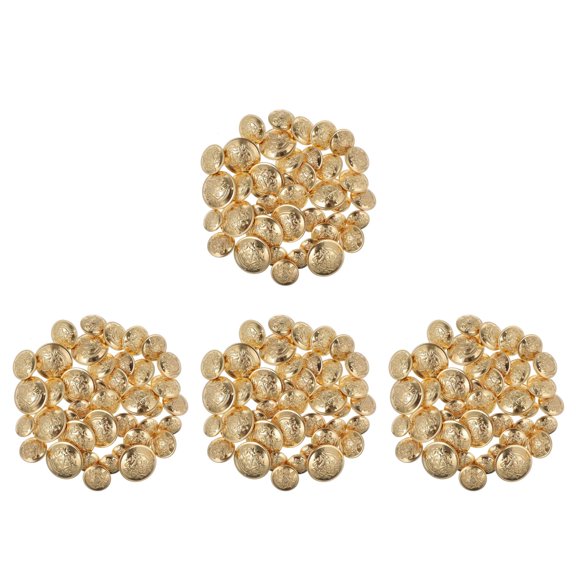 Supvox Durable Brass Sewing Buttons 3D Carved for Clothing Decoration 160Pcs