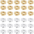thumbnail image 1 of 160Pcs Split Jump Rings 5mm 24K Gold Sterling Silver Plated Brass Tiny Round Open Double Loop Jump Rings Connectors, 1 of 7