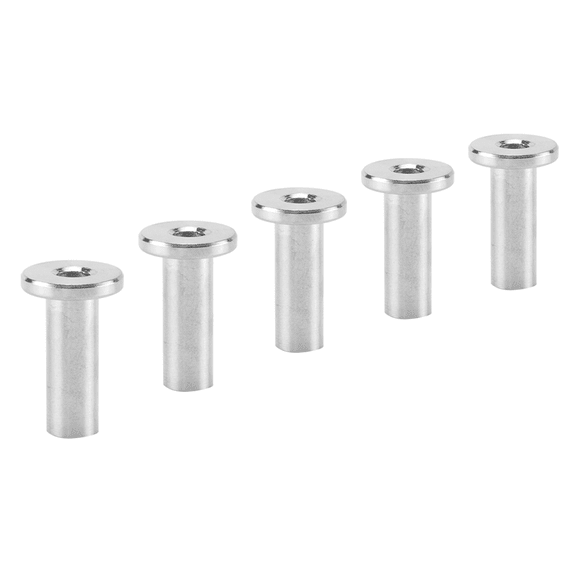 160Pcs Stainless Steel Protector Sleeves Protective Sleeves Grommet Kit for 1/8inch Wire Rope Cable Railing