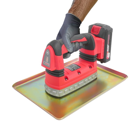 160W Concrete Vibrator, Portable Handheld Cement Vibrating Machine, Troweling Concrete Vibrator, Concrete Flat Plate Vibrator Red