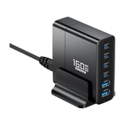 160W USB Type C Charger Multiple Ports PD PPS QC4.0 Desktop Fast Charger ,Portable Station