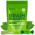 thumbnail image 1 of 160mg L-Theanine + 80mg Caffeine Chews – Mint Matcha Flavour, Increases Productivity, Mental Clarity, Alertness | 2 Packs - 16 Servings | Brain Bullet | Energy Gum & Focus Gummy Upgrade, 1 of 8