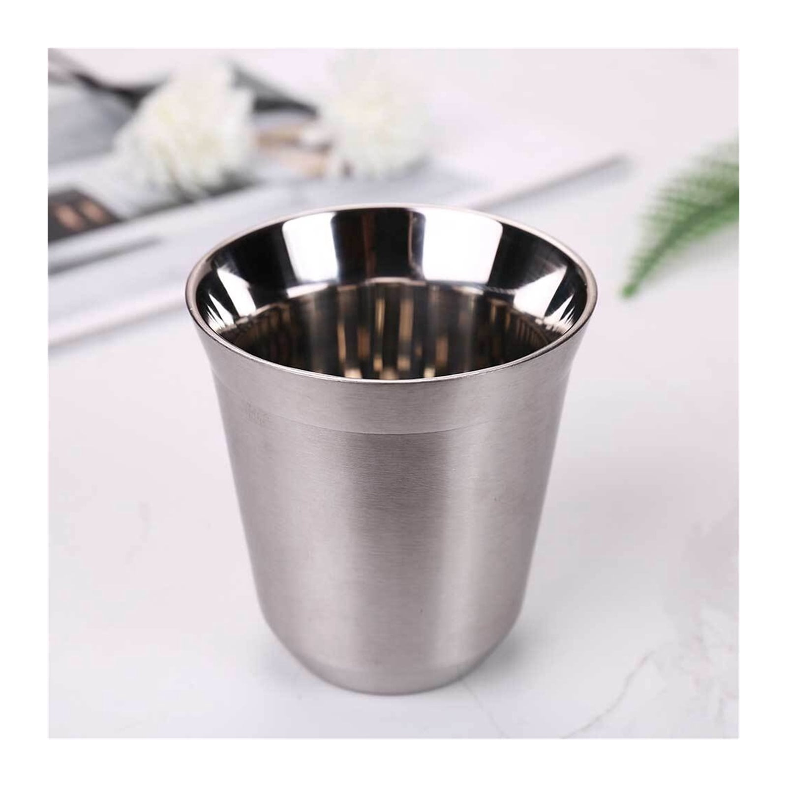 160ml Espresso Mugs Stainless Steel Coffee Milk Water Drink Breakfast Cups Insulated