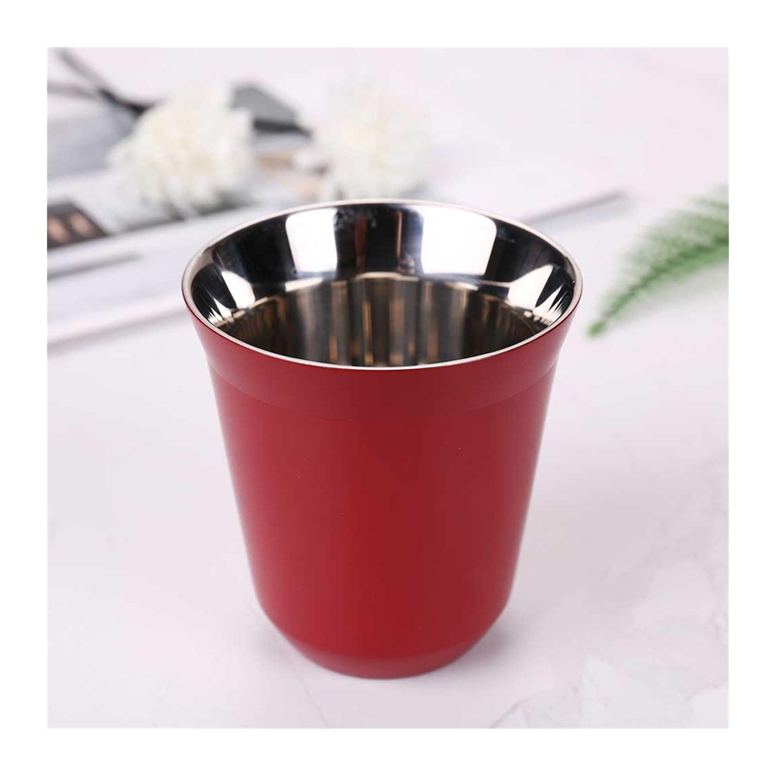 160ml Espresso Mugs Stainless Steel Coffee Milk Water Drink Breakfast Cups Insulated